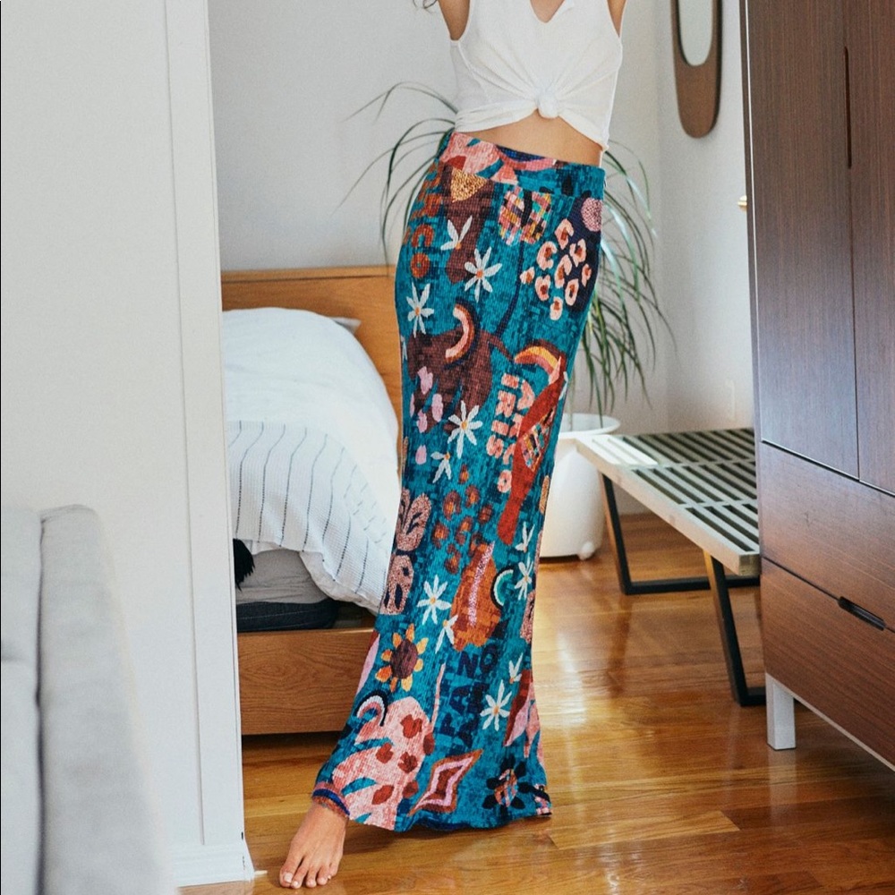 Farm Rio Gabriela Knit Maxi Skirt